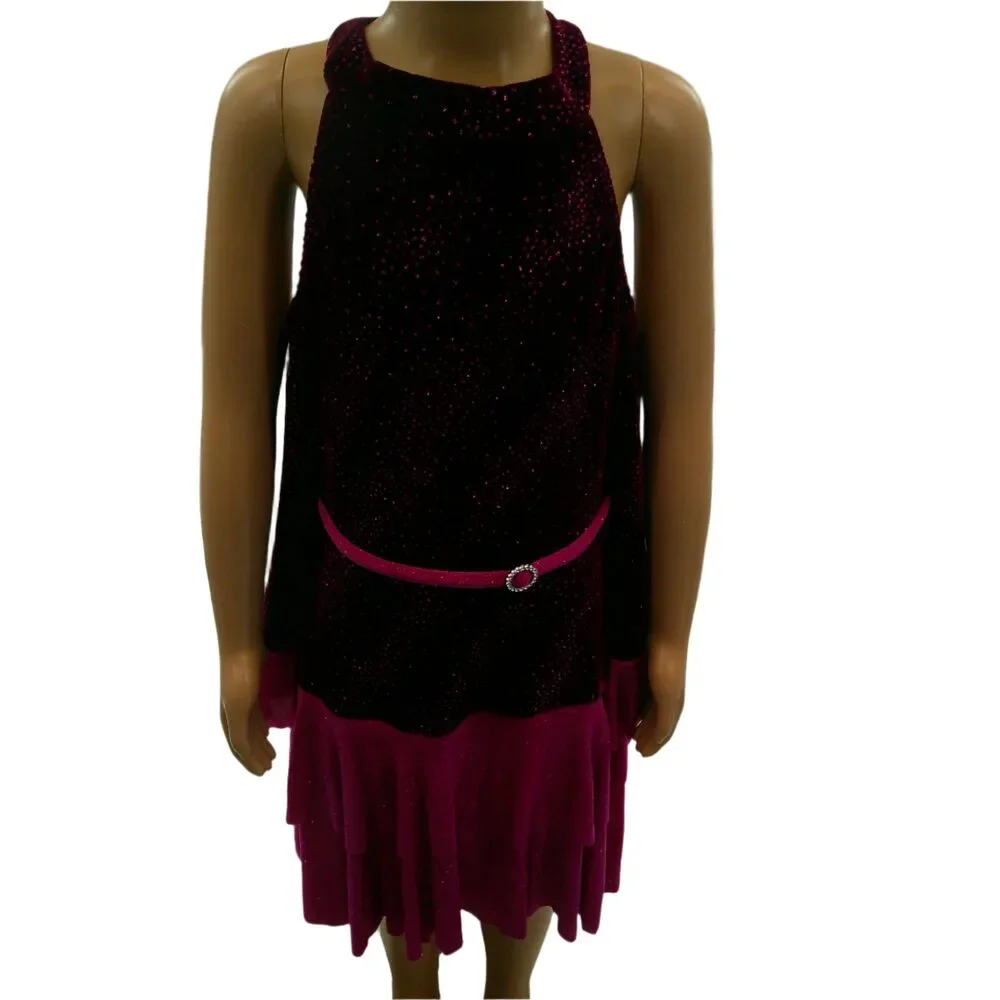 Pre-Owned Dance Costume Large Child Magenta Costume Gallery Jazz Tap Clogging D